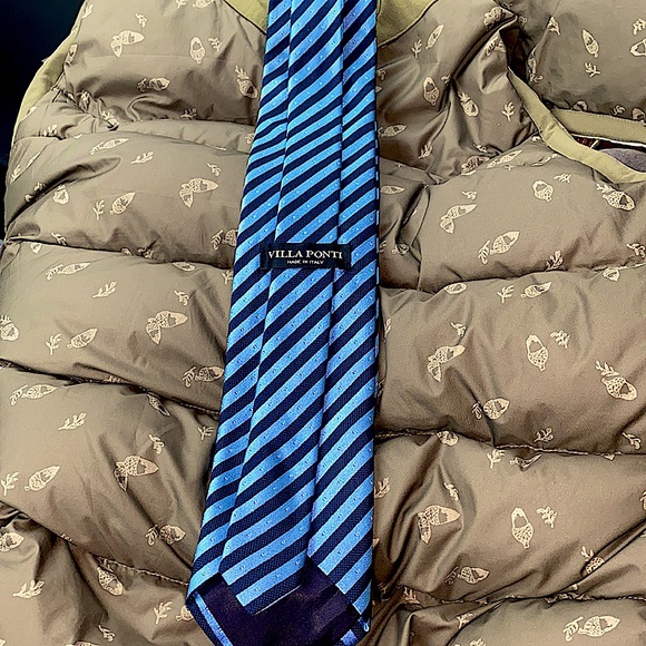 NEW VILLA PONTI 100% SETA SILK TIE WITH OUT TAGS - Picture 1 of 7